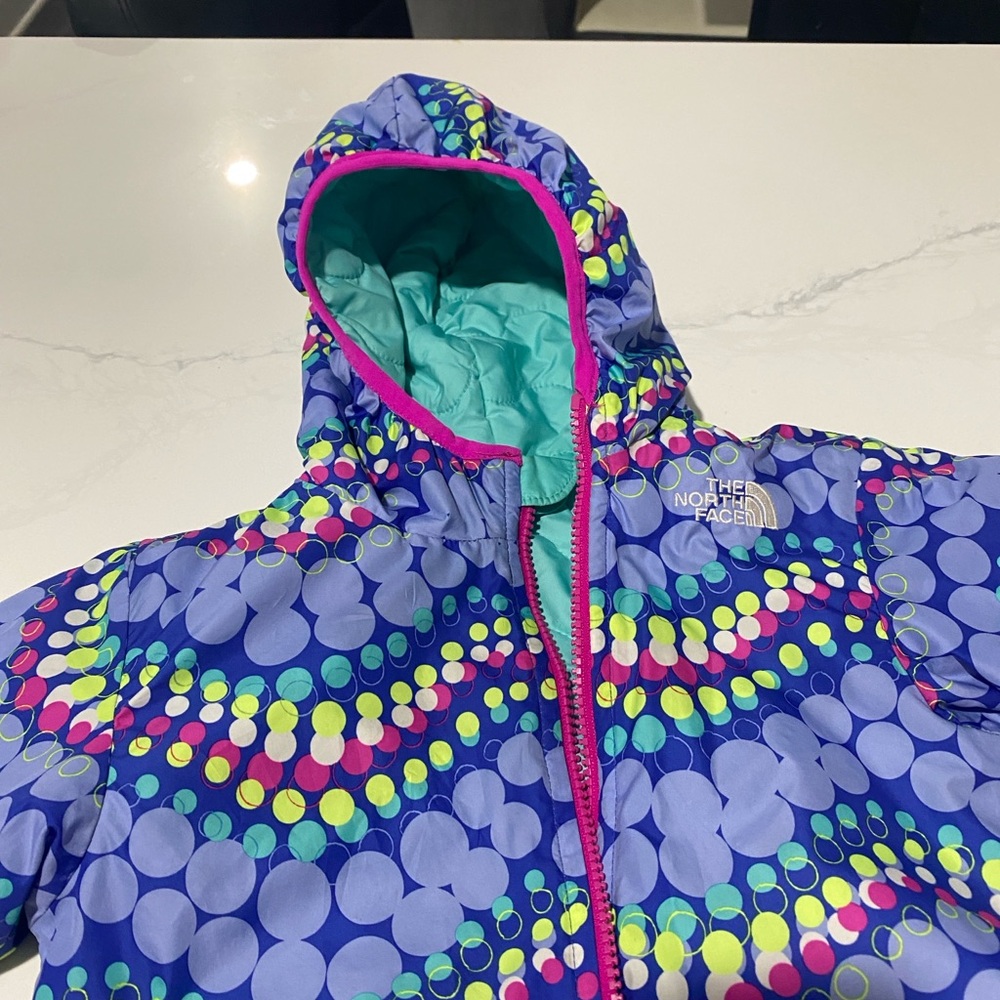 The North Face Kids Turquoise and Magenta Jacket